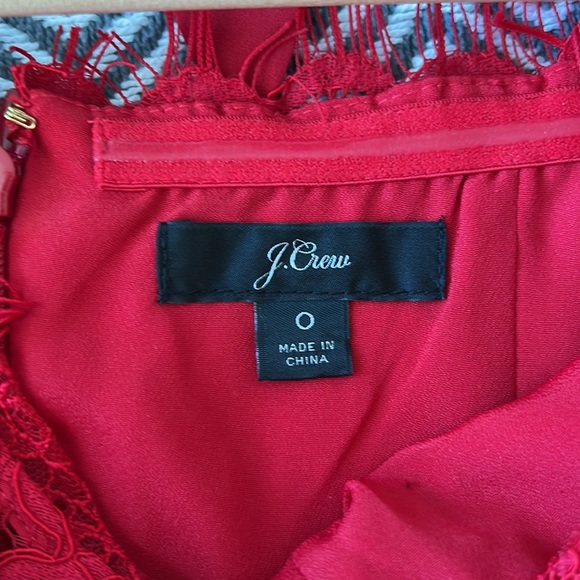 J Crew Red Lace Sheath Dress - Picture 9 of 11